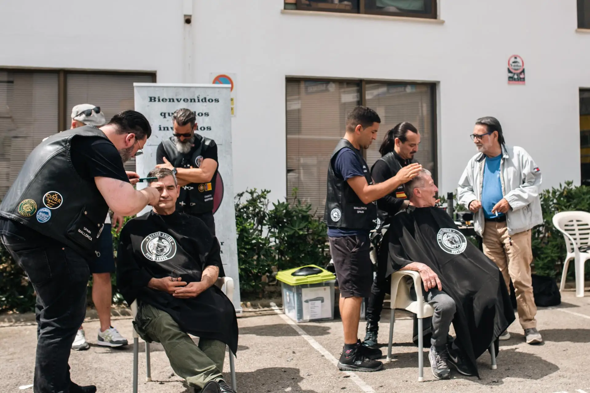 Hermandad de los Ángeles del peluquero en el trabajo
