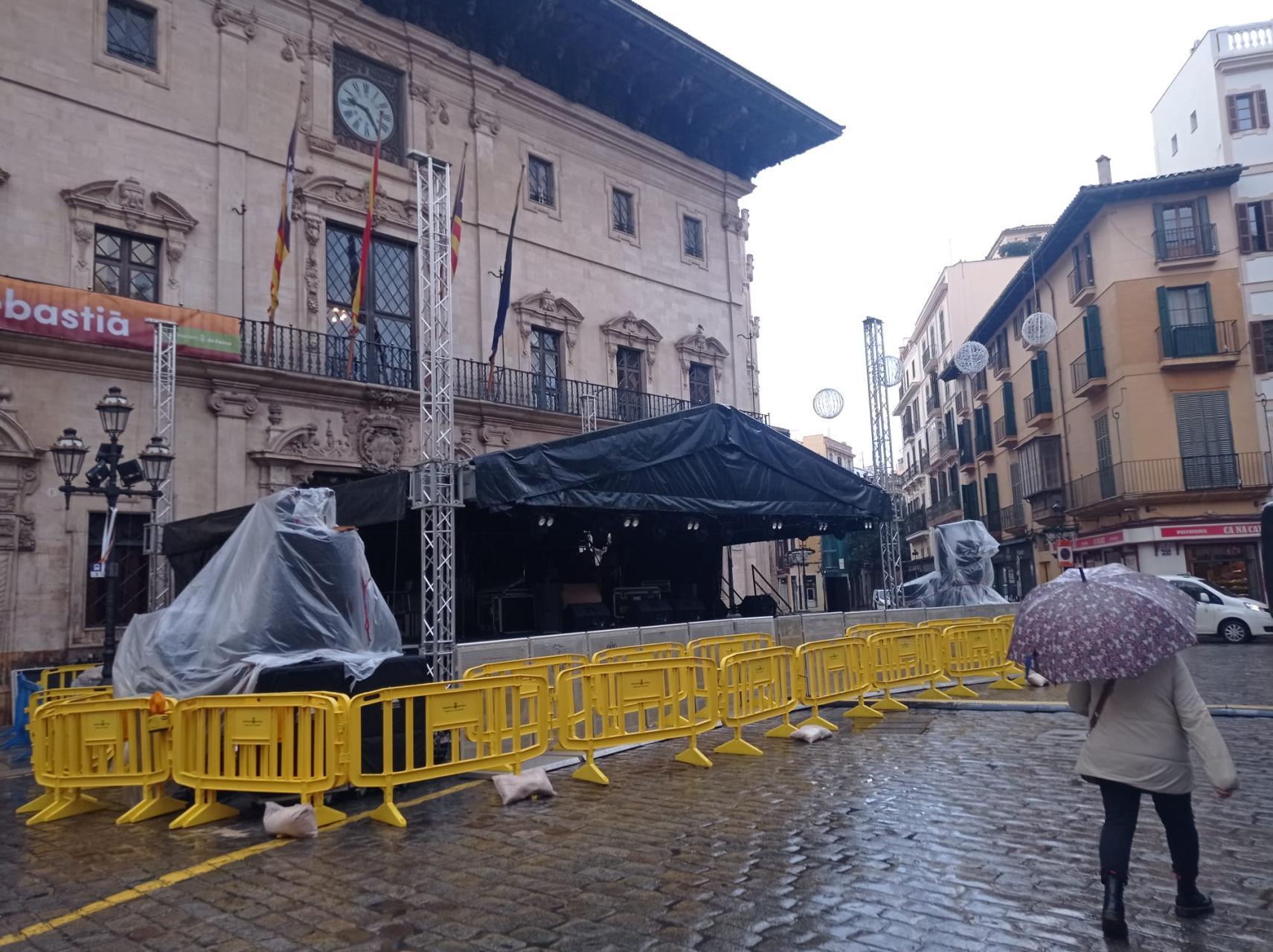 Mallorca fiestas Palma concerts again threatened by the weather