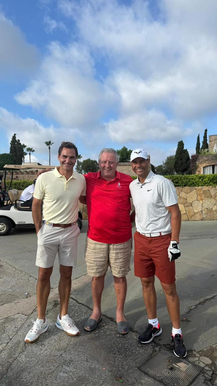 Federer in Nadal sta se ponovno združila na igrišču za golf na Majorki