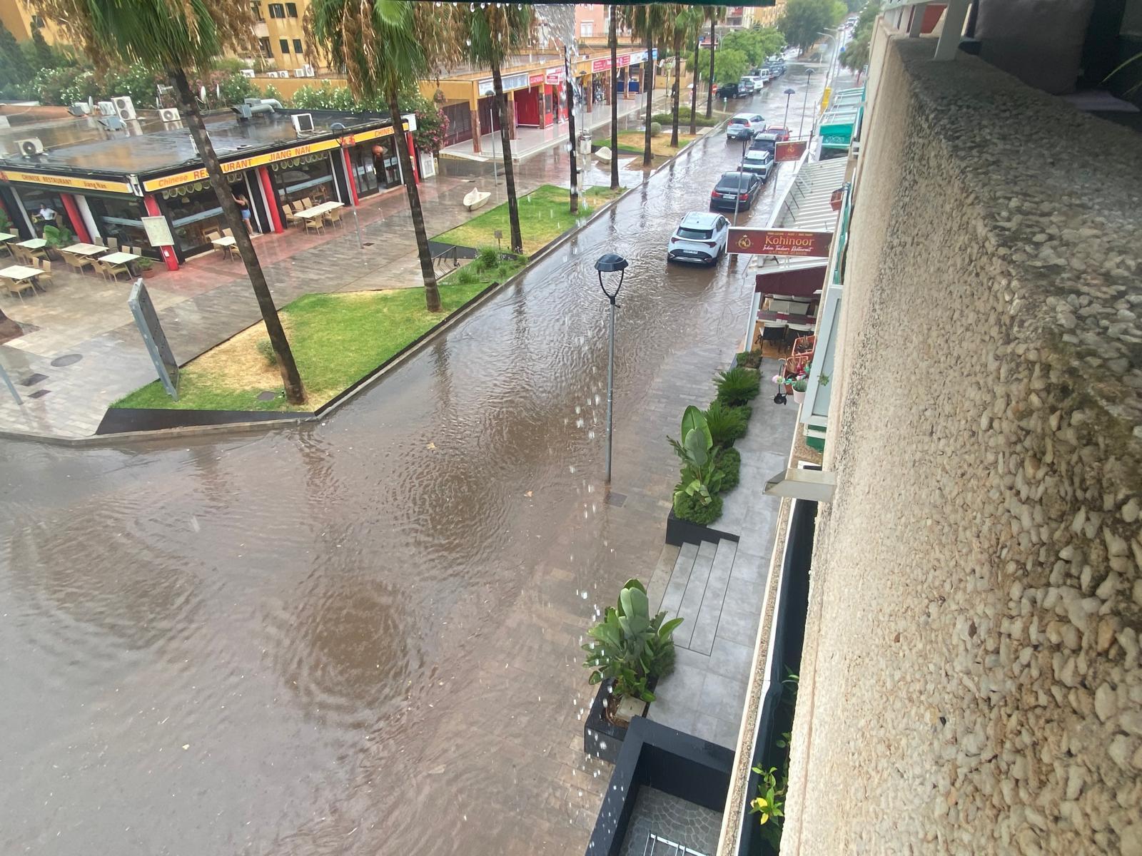 Regn i Cala Millor, Mallorca