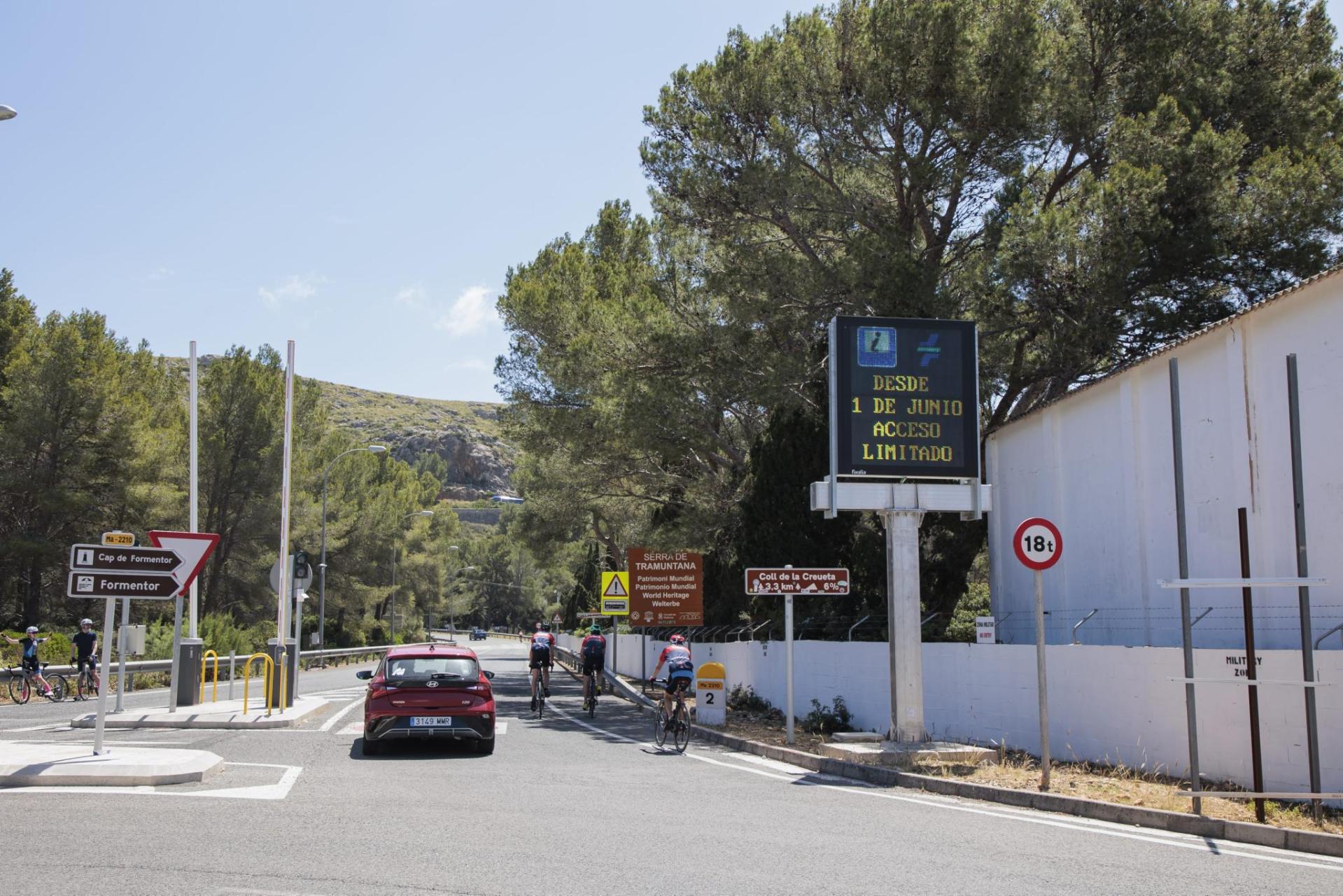 Fines issued for breaching Formentor road restrictions almost double
