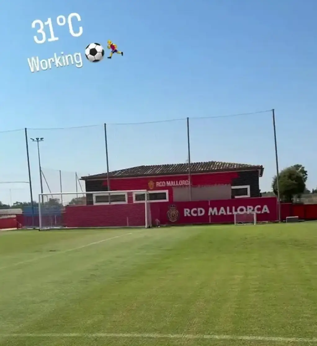 Jack Grealish has been training with Real Mallorca in Palma