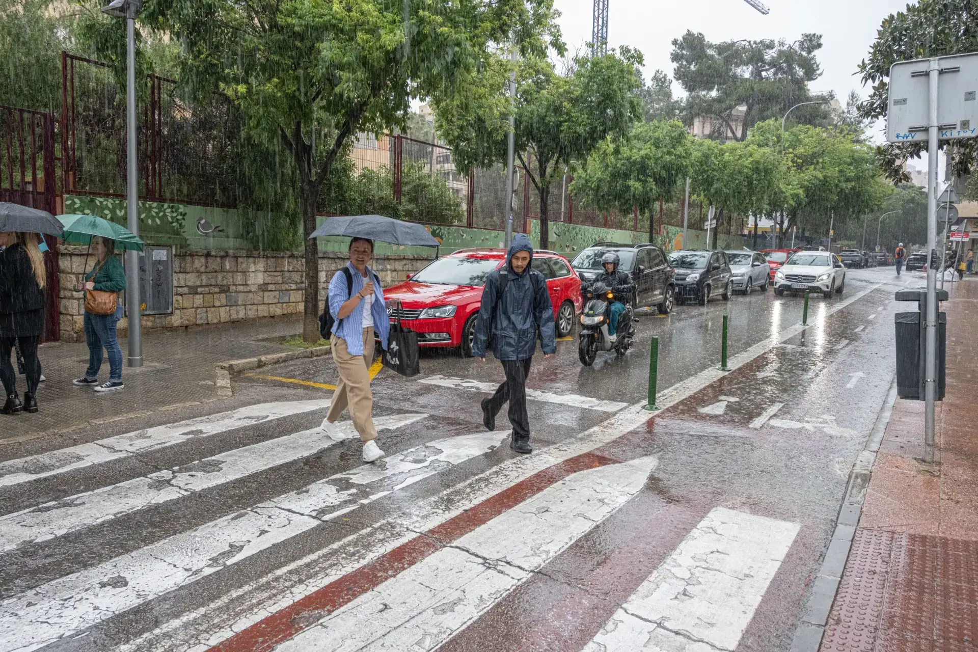 At a school in Mallorca