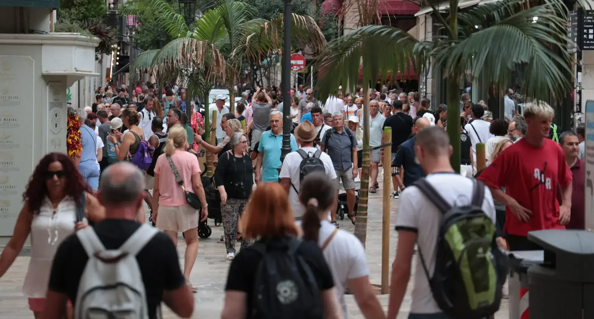 Tourists in Palma, Mallorca