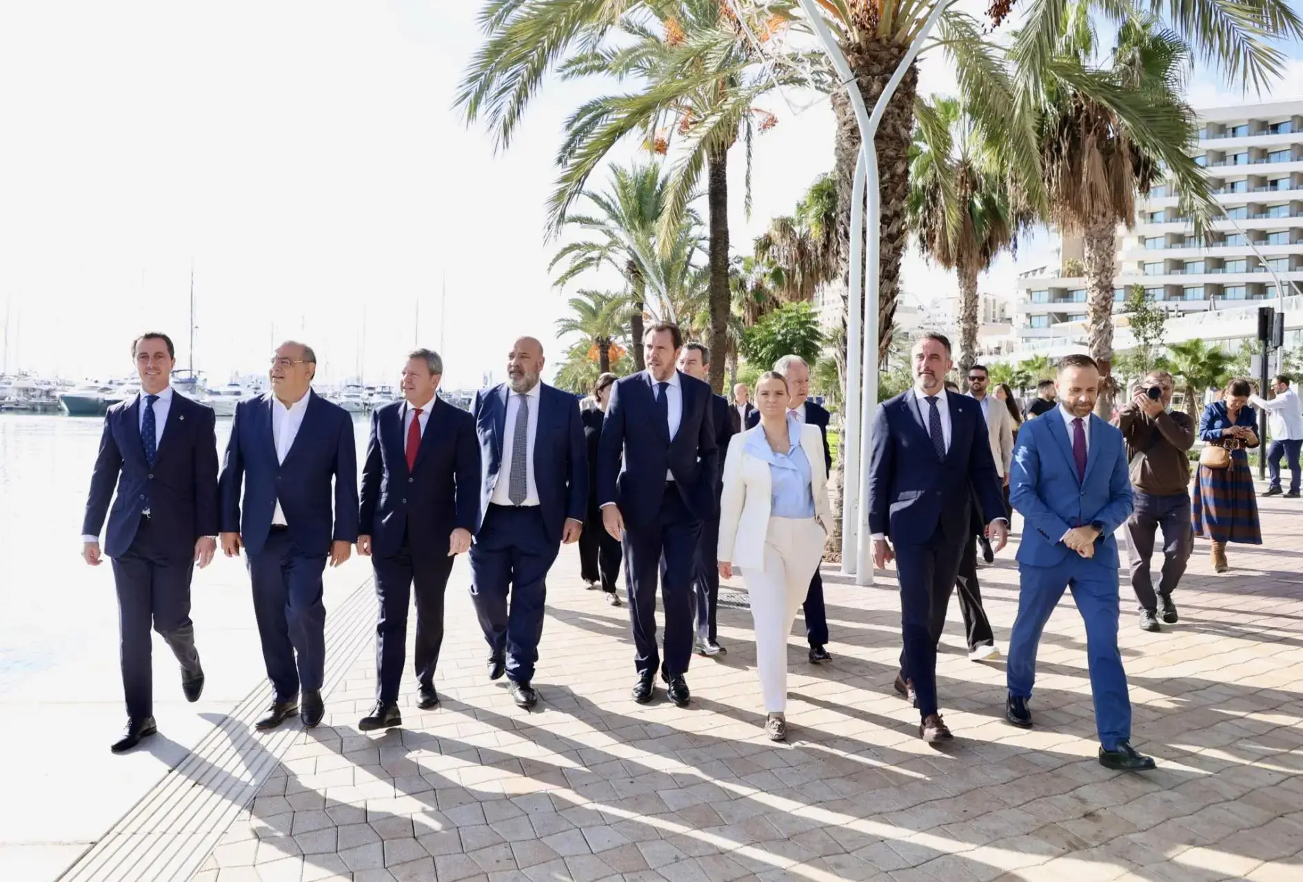 At the official inauguration of the redeveloped Paseo Marítimo in Palma, Mallorca