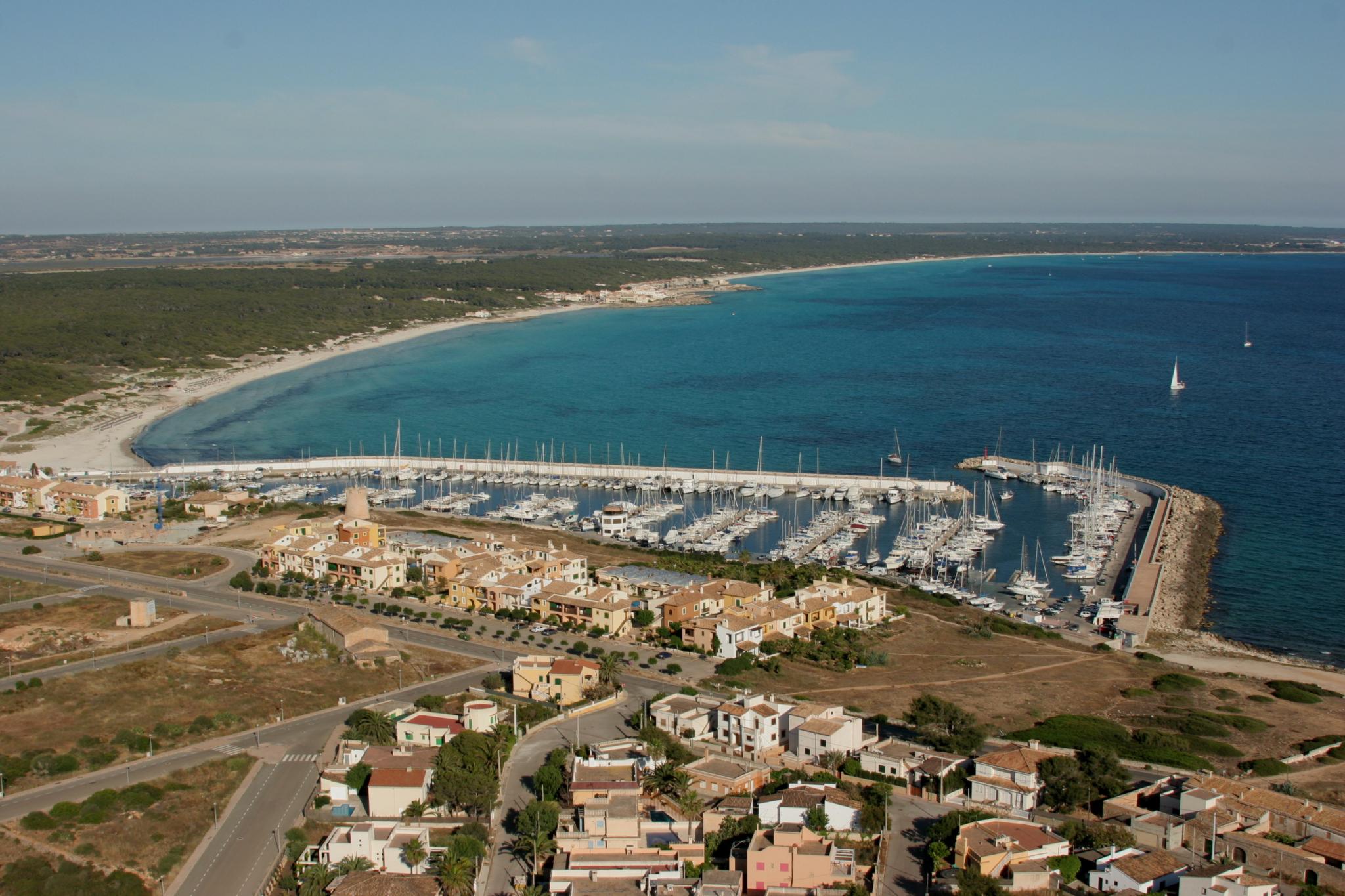 Birds-eye view of Majorca