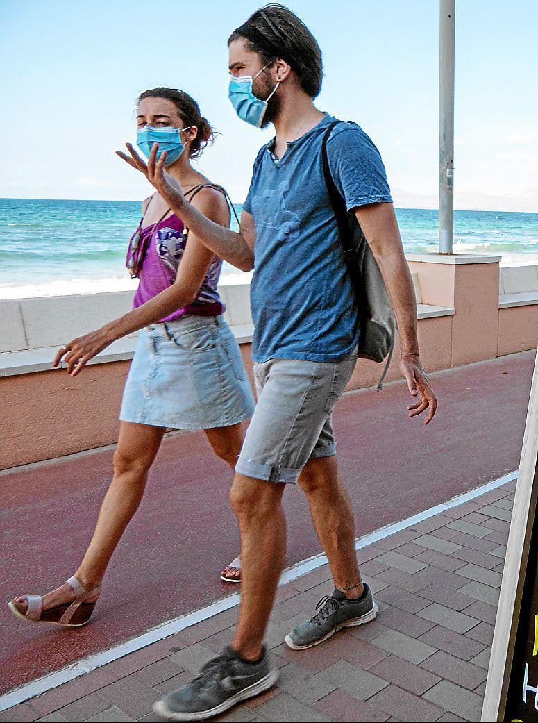 Fines issued for not wearing a face mask in Majorca