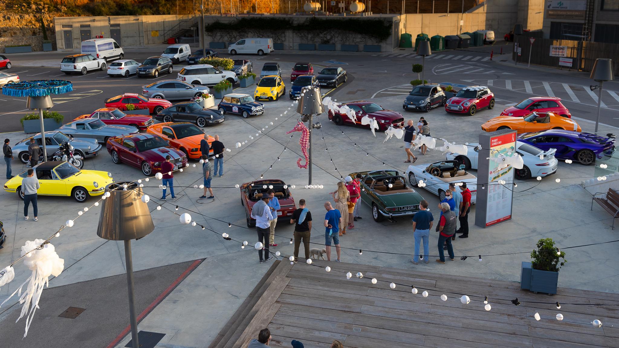 Some of the petrol powered vehicles at the Blue Nest