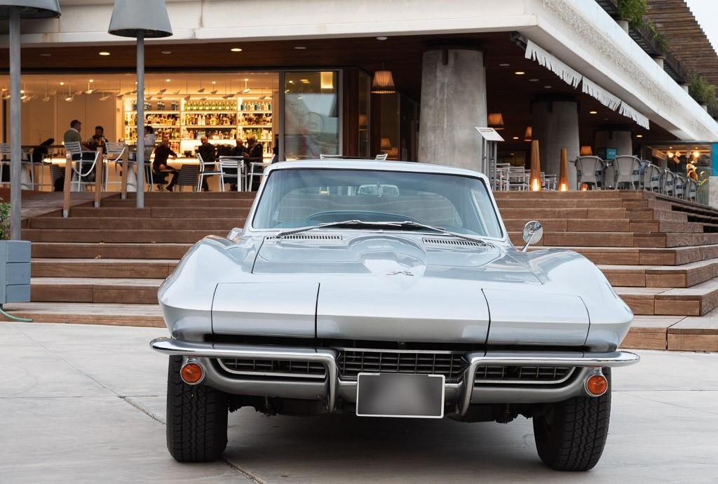 ‘67 Corvette at the Blue Nest, from the second series know as the C2, headlights closed