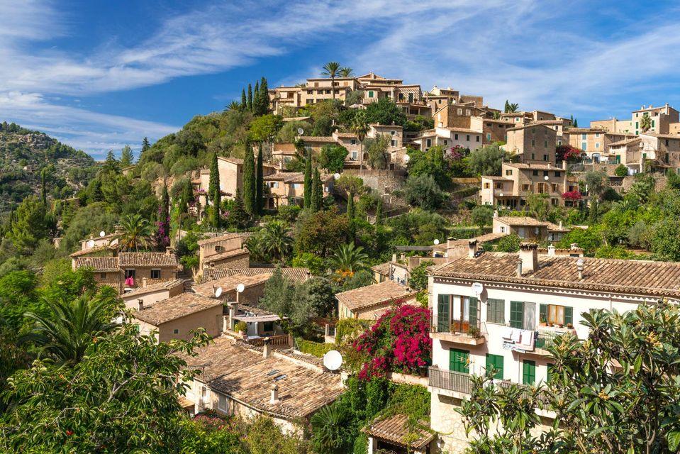 The lovely village of Deya up on the mountains
