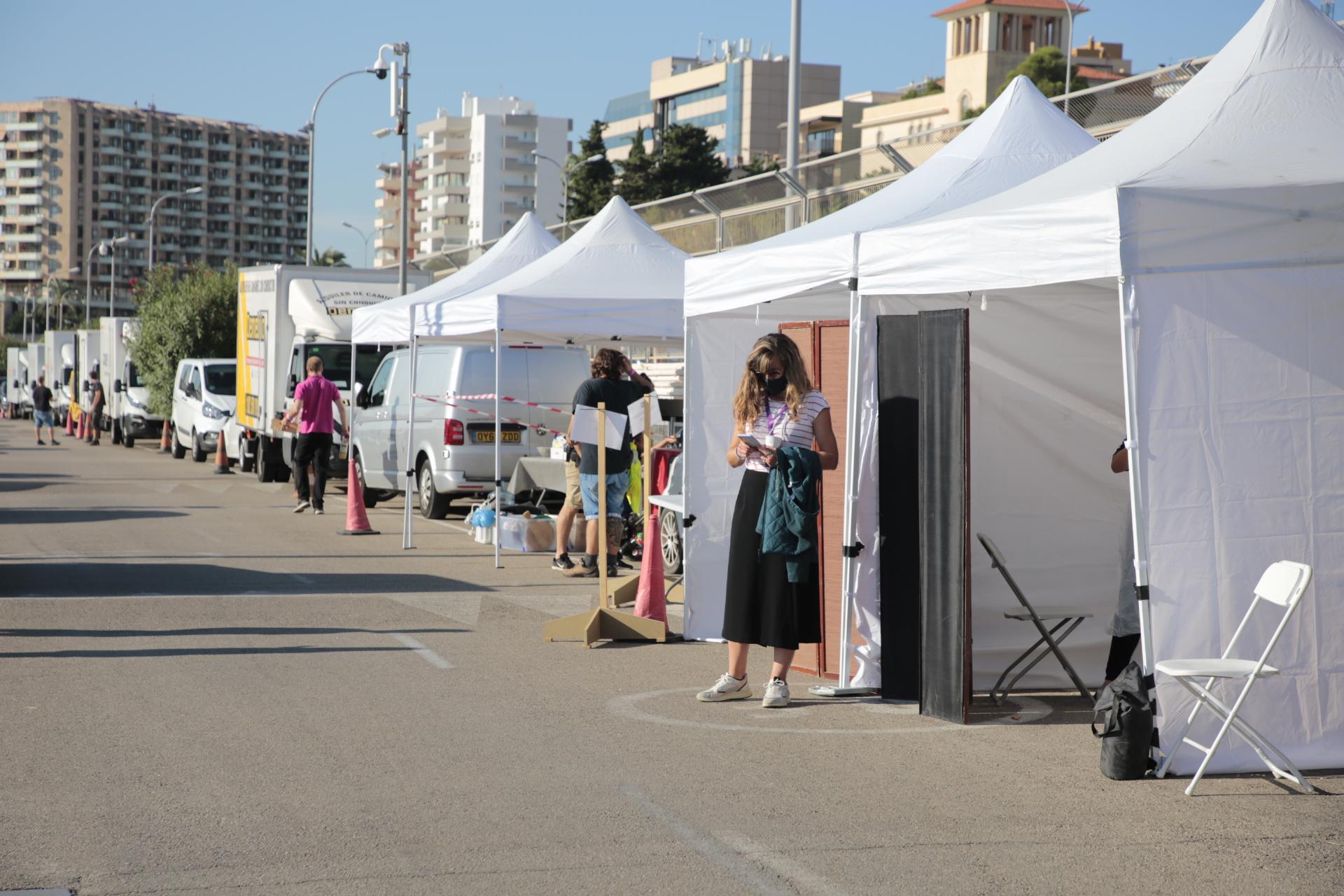 Palma's Club de Mar has been filled with film sets