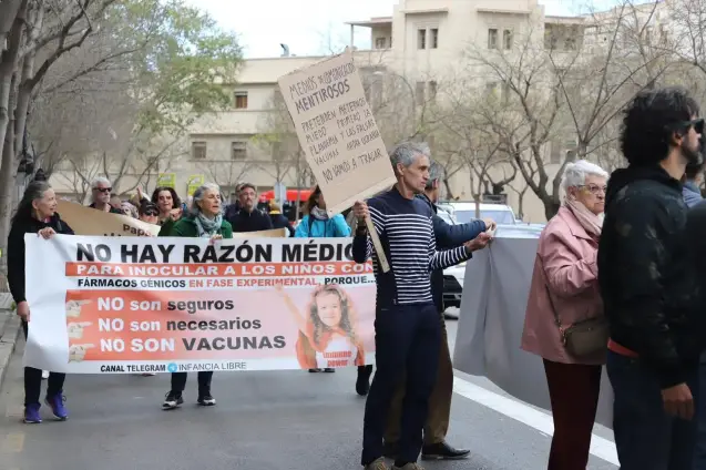 Marcha por la libertad de protesta en Palma de Mallorca