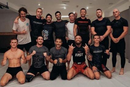 Conor McGregor at Mallorca BJJ gym in Palma, Mallorca