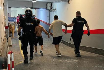 Arrests by the National Police in Palma, Mallorca