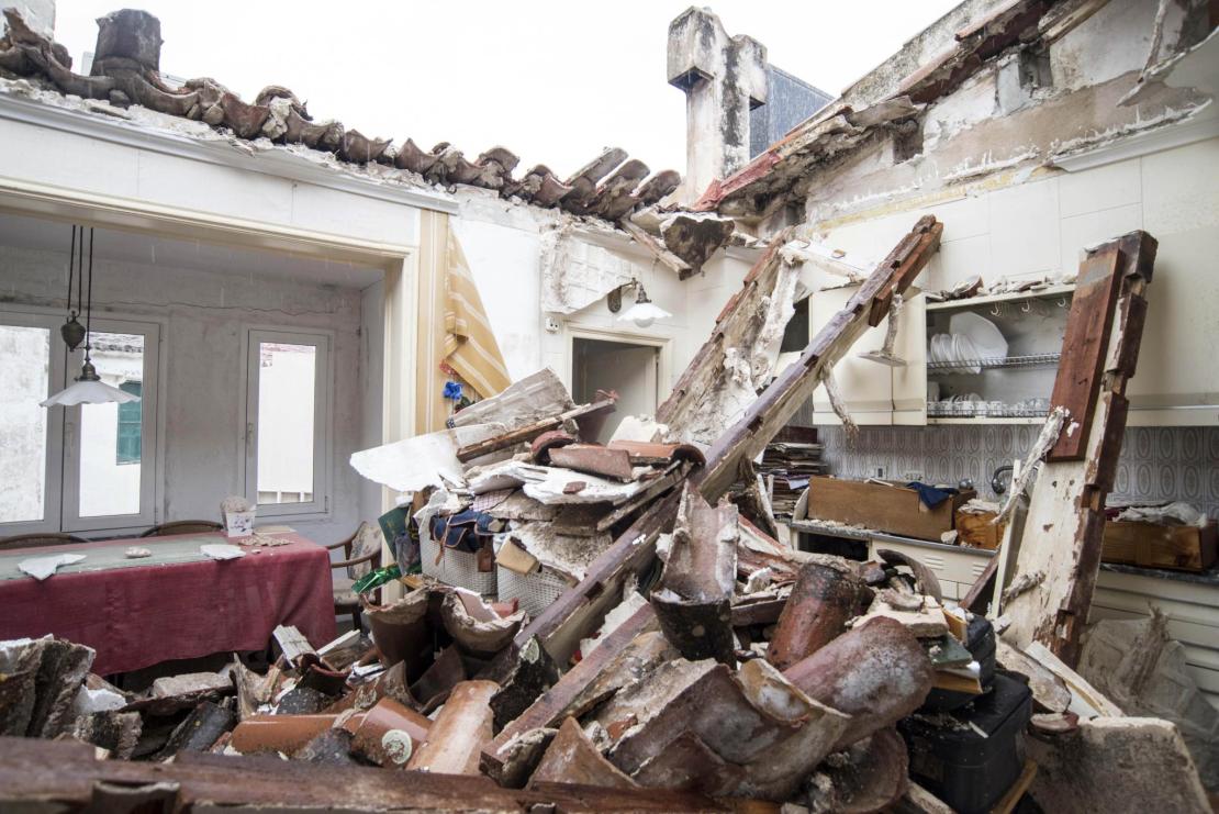 Fuertes lluvias en Menorca