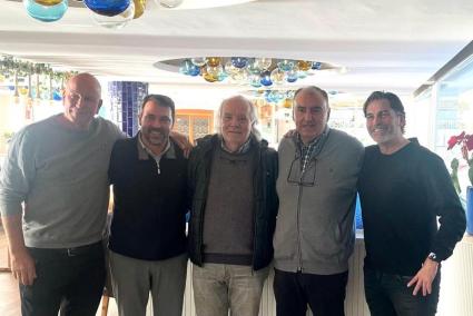 Tolo Cursach, the owner of BCM (centre), with others