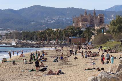 Can Pere Antoni beach in Palma, Mallorca