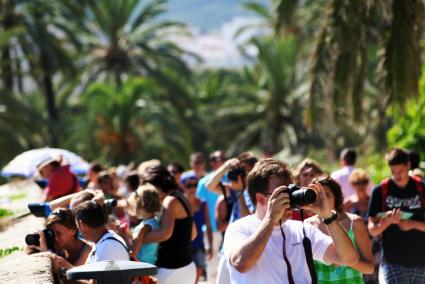 Tourists in Palma.