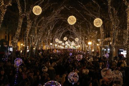 Christmas lights in Palma, Mallorca