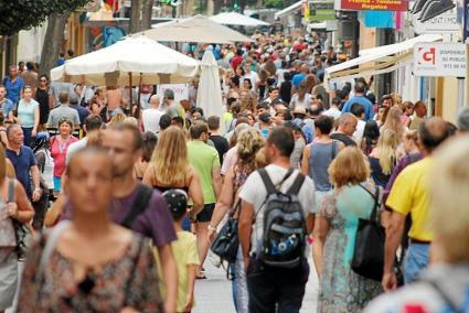 People on the streets in Palma, Mallorca