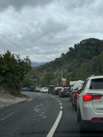 Traffic heading to Soller, Mallorca