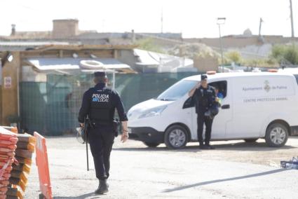 Police in Son Banya, Palma Mallorca