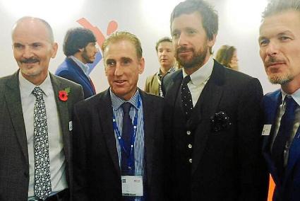 Sir Bradley Wiggins and Sean Kelly at the World Travel Market.