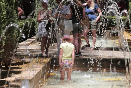 Cooling down in Palma Mallorca