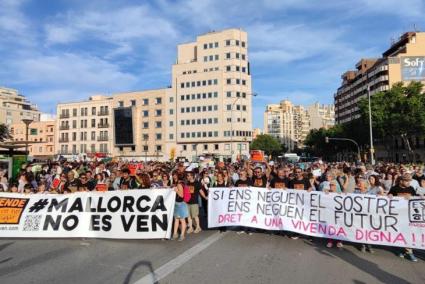 Protest in Mallorca