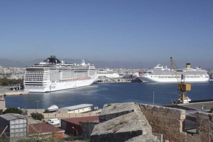 Cruise ships are getting bigger in Palma.
