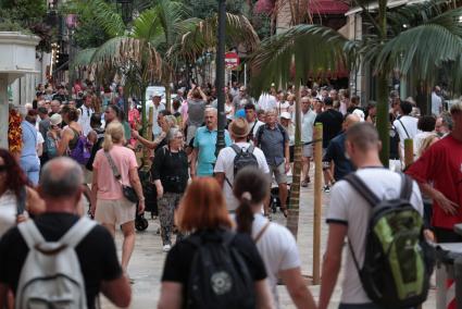 Tourists in Palma, Mallorca