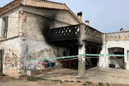 Fire at a house in Andratx, Mallorca