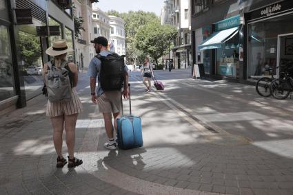 Tourists in Palma, Mallorca