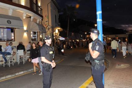 Police in Puerto Andratx, Mallorca