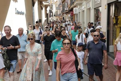 People on the streets in Palma, Mallorca