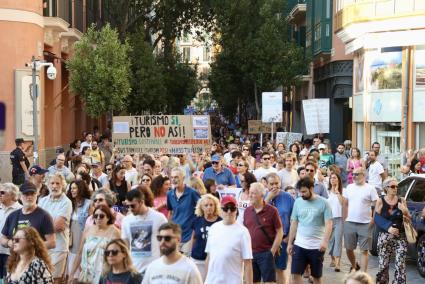 Tourism protest in Mallorca