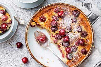 This French classic with cherries is delicious when served slightly warm from the oven