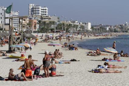 Not cooling down in the Balearics.