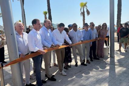 Inauguration of the first phase of the remodelling of the promenade in Magalluf, Mallorca