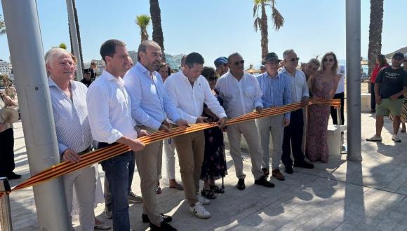 Inauguration of the first phase of the remodelling of the promenade in Magalluf, Mallorca