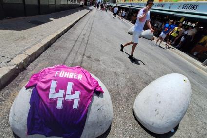 Nazi symbol football shirt in Mallorca