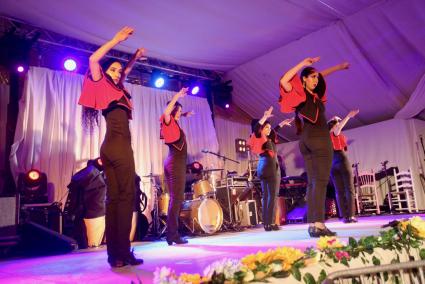 Flamenco dancers on stage