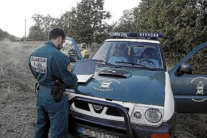 Guardia Civil at the scene