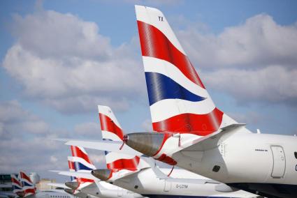 British Airways aircraft stand at London City Airport