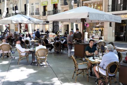 Bar terrace in Palma, Mallorca