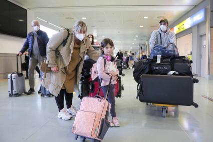 German tourists arriving in Ibiza