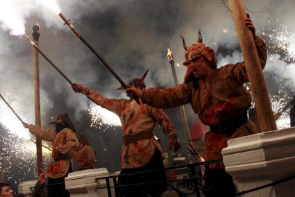 Sa Pobla demons' fire spectacular is this Saturday (14 January).