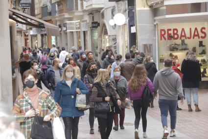 Winter sales in Palma, Mallorca