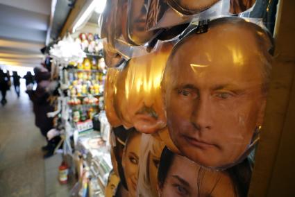 Vladimir Putin - his face is everywhere