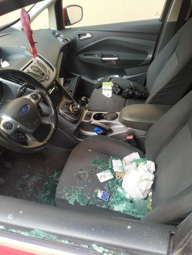 Coche siniestrado en Magalluf, Mallorca